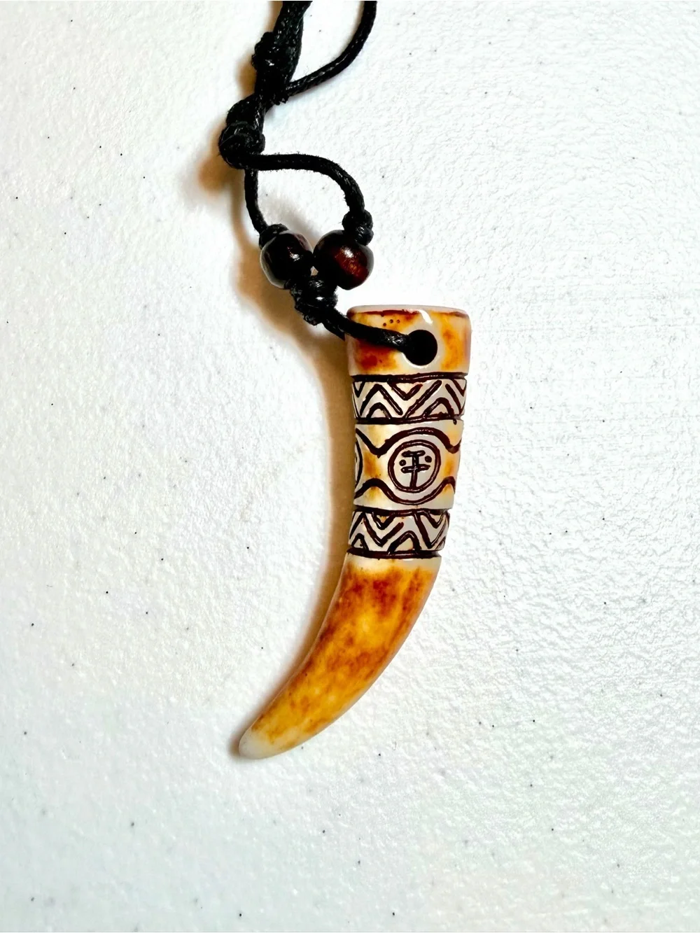 Artisan Horn Pendant Necklace.